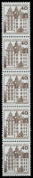 BERLIN DS BURGEN U. SCHLÖSSER Nr 614R Gestempelt 5ER STR X90F24E - Used Stamps
