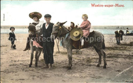 11775048 Weston-super-Mare North Somerset Our Pets Beach Eselreiten  - Autres & Non Classés