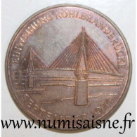 ALLEMAGNE - MÉDAILLE - INAUGURATION DU PONT DE KÖHLBRAND - Septembre 1974 - Hambourg - SPL - Sonstige & Ohne Zuordnung