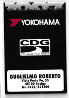 Calendarietto - Yokohama - Guglielmo Roberto - Rovigo - Anno 1998 - Formato Piccolo : 1991-00