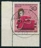 BERLIN 1968 Nr 324 Zentrisch Gestempelt ECKE-ULI X91D9BE - Oblitérés