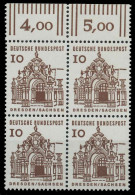 BRD DS BAUWERKE 1 Nr 454 Postfrisch VIERERBLOCK ORA X9207CE - Unused Stamps