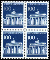 BRD DS BRANDENBURGER TOR Nr 510v Postfrisch VIERERBLOCK S982632 - Unused Stamps
