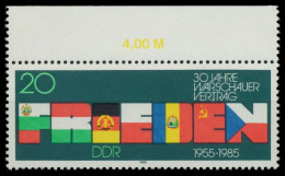 DDR 1985 Nr 2946 Postfrisch ORA X09B17A - Unused Stamps