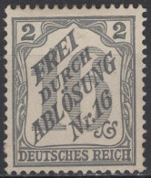 Germany, Empire - Government Service Stamp - 2 Pf - Mi 9 - 1905 - Servizio