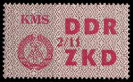 DDR DIENST LAUFKONTROLLZETTEL Nr 38 2 11 - XI Ungebraucht X1C4F26 - Sonstige & Ohne Zuordnung