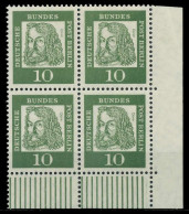 BERLIN DS BED. DEUT. Nr 202 Postfrisch VIERERBLOCK ECKE X9068E2 - Unused Stamps