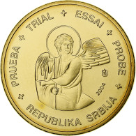 Serbie, 20 Euro Cent, Fantasy Euro Patterns, Essai-Trial, 2004, Or Nordique, FDC - Essais Privés / Non-officiels