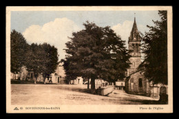 52 - BOURBONNE-LES-BAINS - PLACE DE L'EGLISE - Bourbonne Les Bains