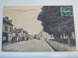 49 3142 CPA 1911 - 49 LES ROSIERS - RUE DE LA CROIX - VUE PRISE DU MAIL. - Autres & Non Classés