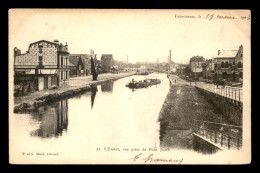 59 - VALENCIENNES - L'ESCAUT - VUE PRISE DU PONT JACOB - PENICHE - Valenciennes