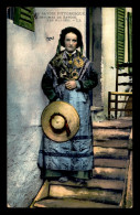 73 - LES ALLUES - FEMME EN COSTUME - CARTE COLORISEE - Autres & Non Classés