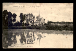 77 - SOUPPES - LE LOING ET L'EGLISE - Souppes Sur Loing