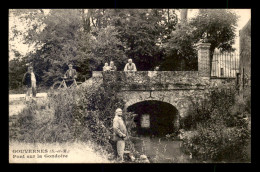 77 - GOUVERNES - PECHE A LA LIGNE ET PONT SUR LA GOUDOIRE - Otros & Sin Clasificación