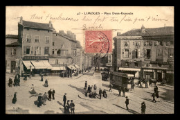 87 - LIMOGES - PLACE DENIS DUSSOUBS - TRAMWAY - Limoges