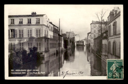 92 - BOULOGNE-SUR-SEINE - INONDATIONS DE 1910 - RUE DU PORT - EDITEUR MARQUE ROSE - Boulogne Billancourt