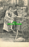 R591124 Fec. CH. Scolik. Wien. VIII. Women. Swan. No. 1294 - Monde
