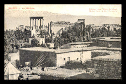 LIBAN - BAALBECK - VUE GENERALE - Lebanon