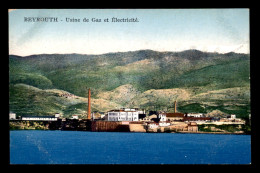 LIBAN - BEYROUTH - USINE DE GAZ ET ELECTRICITE - CARTE COLORISEE - Libanon