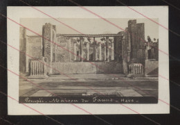 ITALIE - POMPEI - MAISON DU FAUNE - PHOTOGRAPHIE 19EME PROVENANT D'UN ALBUM DE VOYAGE D'UN MARIN FRANCAIS - Anciennes (Av. 1900)