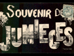 76 - JUMIEGES - SOUVENIR LETTRES MULTIVUES - Jumieges