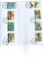 Czech Republic 2023 - Dinosaure By Jan Sovak, Commemorative Long Cover With  8 Personalised Stamps And Postmark - Vor- U. Frühgeschichte