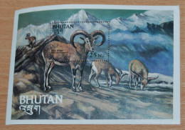 BHUTAN 1984, Endangered Species, Animals, Fauna, Mi #B104, Souvenir Sheet, MNH** - Altri & Non Classificati