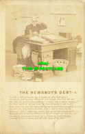 R590826 The Newsboy Debt. Bamforth - Wereld