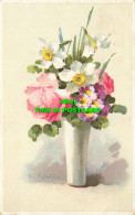 R590485 Greeting Card. Flowers In Vase. Ernsco Imp. 1936 - Wereld