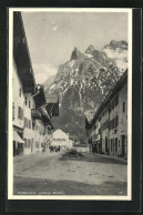 AK Mittenwald, Strasse Unterer Markt Gegen Das Gebirge  - Mittenwald