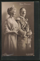 AK Unser Kaiserpaar Kaiserin Auguste Victoria & Kaiser Wilhelm II.  - Familias Reales