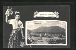 Cartolina Trento, Panorama  - Trento