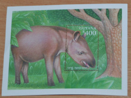 GUYANA 2001, Tropical Rainforest, Tapirus, Animals, Fauna, Souvenir Sheet, MNH** - Other & Unclassified
