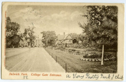 LONDON : DULWICH PARK - COLLEGE GATE ENTRANCE, ALBERT FLINT / WINDERMERE, TROUTBECK, LANE FOOT COTTAGE (JOYCE) - Londen - Buitenwijken