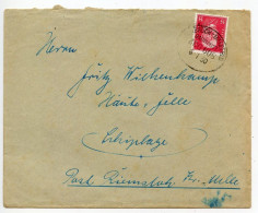 Germany 1930 Cover; Dissen To Schiplage;15pf. Hindenburg; TPO Postmark - Osnabrück-Bielefeld, Bahnpost, Zug 608 - Brieven En Documenten
