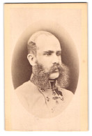 Fotografie Unbekannter Fotograf Und Ort, Portrait Kaiser Franz Josef Von Österreich In Uniform  - Personalidades Famosas