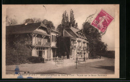 CPA Vouvray, Hotel-Restaurant Du Pont De Cisse, Facade Sur La Route Nationale  - Vouvray