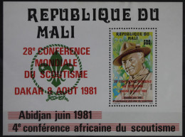 Mali Block 17 Mit 871 Postfrisch #WP300 - Mali (1959-...)