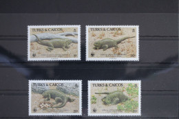 Turks- Und Caicosinseln 777-780 Postfrisch Wirtelschwanzleguan #WR833 - Turks & Caicos (I. Turques Et Caïques)