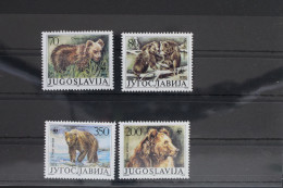 Jugoslawien 2260-2263 Postfrisch Naturschutz Braunbär #WR759 - Autres & Non Classés