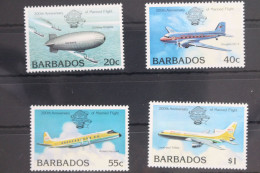 Barbados 583-586 Postfrisch 200 Jahre Luftfahrt, Flugzeuge #WW037 - Barbados (1966-...)