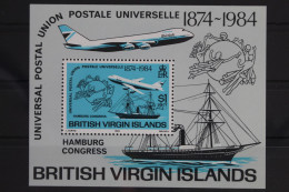 Jungferninseln Block 20 Mit 472 Postfrisch Flugzeug #WW006 - Iles Vièrges Britanniques