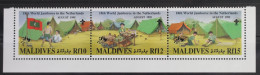 Malediven 2409-2411 Postfrisch Dreierstreifen #WP450 - Maldives (1965-...)