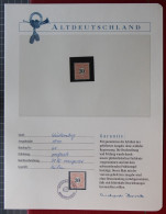 Altdeutschland Württemberg 61 Postfrisch Borek Garantie #KS318 - Mint