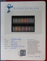 Altdeutschland Württemberg 258-270 Postfrisch Borek Garantie #KS329 - Nuevos