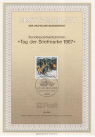 Germany Deutschland 1987-23 Tag Der Briefmarke, Stamp Day, Bike Bicycle, Canceled In Bonn - 1981-1990