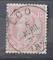 46 Avec Belle Oblitération Loo - 1884-1891 Leopold II