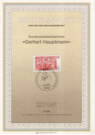 Germany Deutschland 1987-27 Gerhart Hauptmann German Dramatist Novelist, Dramatiker Und Schriftsteller, Canceled In Bonn - 1981-1990