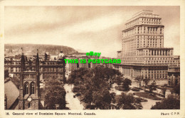 R590951 Canada. Montreal. General View Of Dominion Square. Intaglio Gravure Limi - World