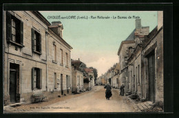 CPA Chouzé-sur-Loire, Rue Nationale, Le Bureau De Poste  - Other & Unclassified